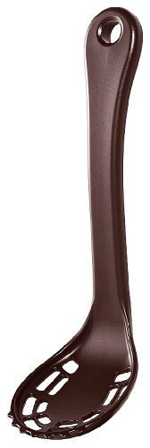 マーナ つぶせるすくえるスプーンマッシャー ブラウン,離乳食,ブロッコリー,