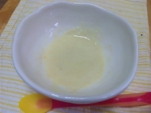 離乳食初期・きな粉風味のポテトスープ,離乳食,さつまいも,