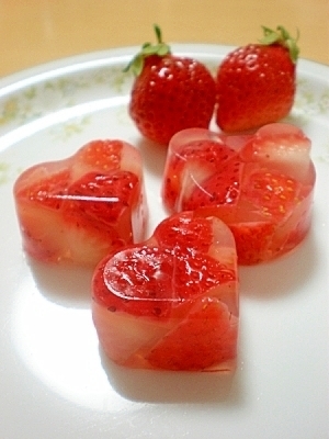 いちご寒天ゼリー,離乳食 ,ゼリー,