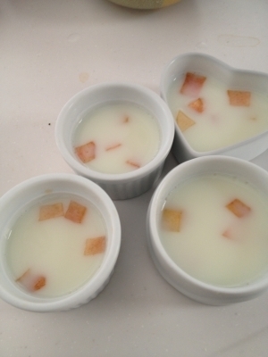 桃のミルクゼリー☆離乳食,離乳食 ,ゼリー,
