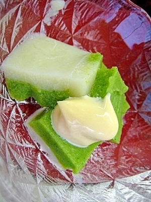 離乳食に。ブロッコリーとカリフラワーのテリーヌ風,離乳食 ,ゼリー,