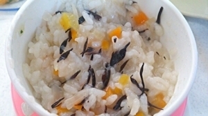 離乳食後期☆ひじきのおかゆ,離乳食,ひじき,