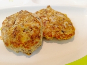 離乳食後期 栄養満点さばバーグ☆,離乳食,ひじき,