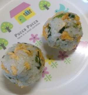 離乳食完了期☆味噌たまおにぎり,離乳食,おにぎり,