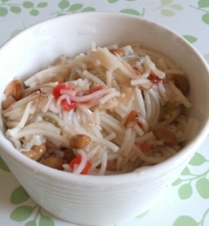 離乳食後期~☆おかかしらす素麺,離乳食,後期,そうめん