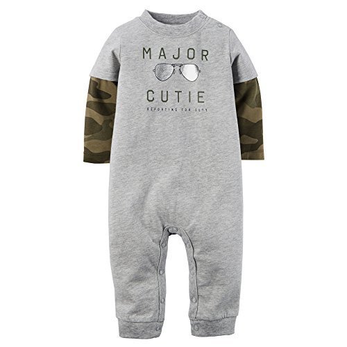 コットンジャージーロンパース 長袖 ｜Carter's（カーターズ）,ベビー,ロンパース,