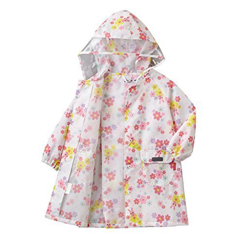 [ミキハウス] MIKIHOUSE プッチー＆うさこ 総柄レインコート 〈SS-M（80cm-110cm）〉 10-3853-615 ピンク S(90-100cm),ベビー,レインコート,