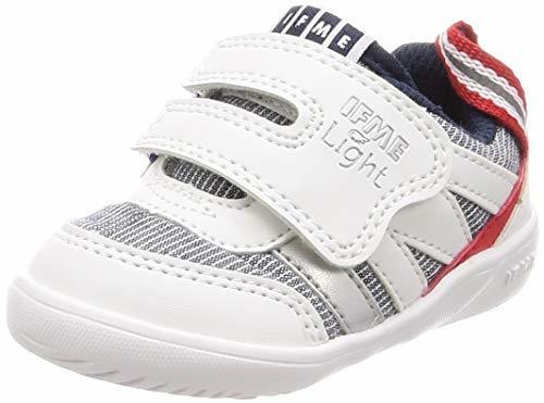 [イフミー] ベビーシューズ スニーカー ライト 12cm~15cm 男の子 女の子 花柄 ホワイト 14 cm 3E,赤ちゃん,靴,