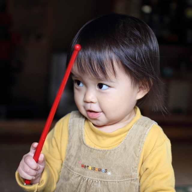 赤ちゃんとバチ,おもちゃ,楽器,