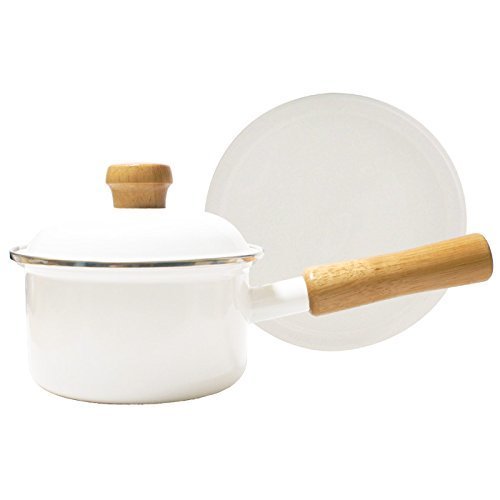 富士ホーロー ミニソースパン 12cm ポリフタ付　ホーロー鍋,離乳食,鍋,