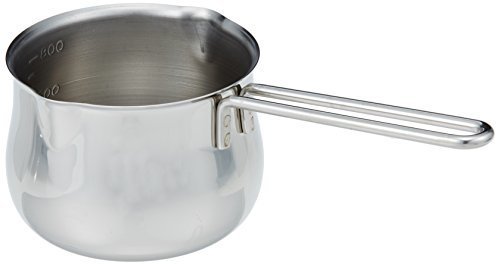 タケコシ 18-8ミルクパン 12cm 800cc目盛付 ワイヤーハンドル,離乳食,鍋,