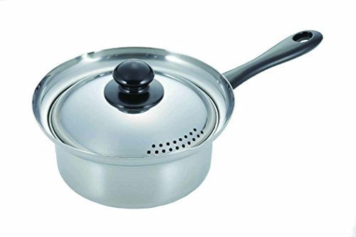 カクセー クロワール 吹きこぼれにくい湯切り鍋16cm CR-03,離乳食,鍋,