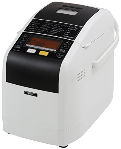 エムケー精工(MK精工) 自動ホームベーカリー 「ふっくらパン屋さん」 1斤/1.5斤選択 (米粉パン・天然酵母パン対応) 「残りごはんでパンがつくれる」 ホワイト HBK-152W,離乳食,食パン,