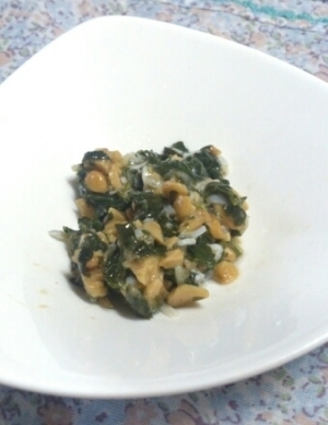 離乳食中期～☆しらす・納豆・青菜のあえ物 レシピ・作り方,赤ちゃん,納豆,