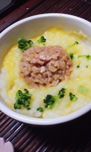 離乳食★納豆コーン粥,赤ちゃん,納豆,