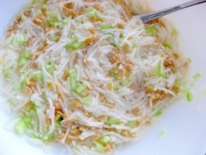 離乳食　中期～　納豆そうめん,赤ちゃん,納豆,