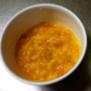 離乳食中期☆かぼちゃ納豆粥,赤ちゃん,納豆,