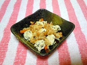 ＜離乳食後期＞鶏団子の納豆あえ,赤ちゃん,納豆,