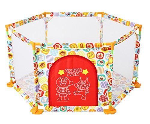 エムアンドエム それいけ! アンパンマン ベビーメッシュサークル 0248 アンパンマンと仲間たちがデザインされたベビ-サークル,ベビーサークル,おすすめ,