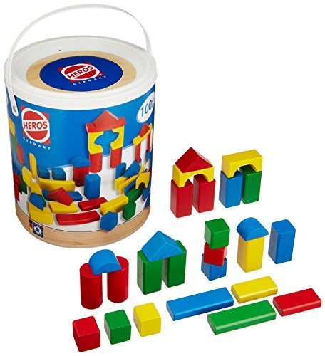 HEROS 筒入り積み木 カラー 100P (2012年リニューアル) HR−1025,積み木,いつから,おすすめ
