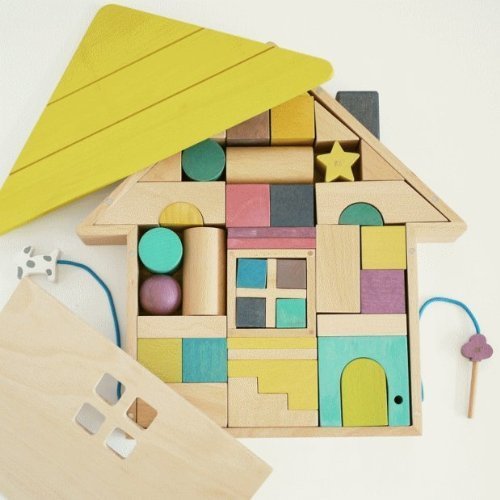 tsumiki(積み木)木の玩具　ドイツ　gg kiko,積み木,いつから,おすすめ