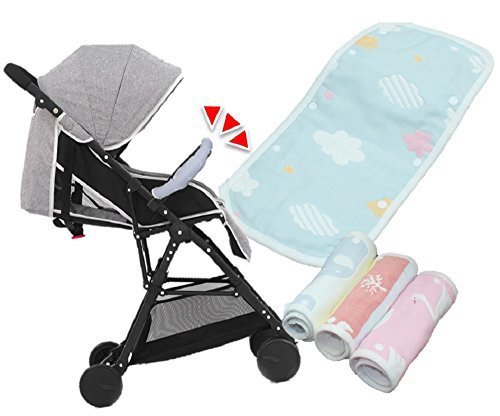 ベビーカー 赤ちゃん よだれ カバー 汗取り パッド アーム用 ガーゼ 男の子 女の子 ベビー Fun Market (アームカバー, 04.ギャラクシー),ベビーカー,ハンドルカバー,