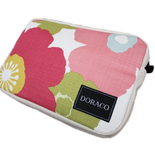DORACOおむつポーチ　オムツポーチにもOKな大きさのクラッチバッグ！(フラワー/ピンク）,おむつポーチ,かわいい,おしゃれ