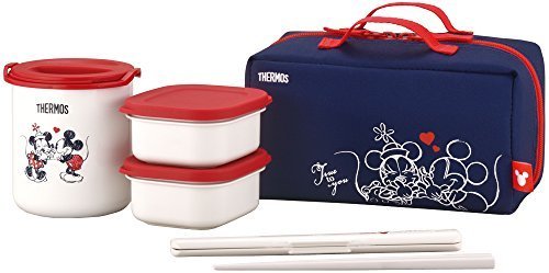 サーモス 保温弁当箱 約0.6合 ディズニー ネイビーレッド DBQ-253DS NV-R,幼稚園,お弁当箱,