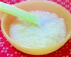 離乳食初期　りんごパン粥,離乳食,りんご,