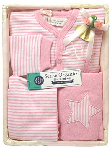 出産祝い　女の子　オーガニックコットン　ベビー服3点セットMTB　ピンク (74-74),出産祝い,ベビー服,女の子