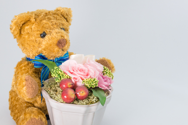 出産祝いをイメージしたお花,出産祝い,花,