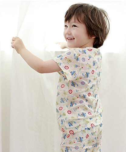 【あるこんたるこん】 オーガニックコットン ベビー キッズ ルームウェア ヨット 男の子 パジャマ ガーゼ (100),キッズパジャマ,男の子,おすすめ