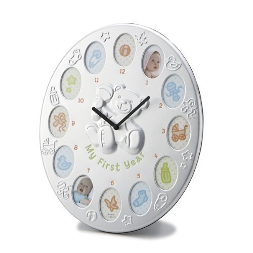 茶谷産業 My First Year クロックフレーム 253-348,出産祝い,写真立て,