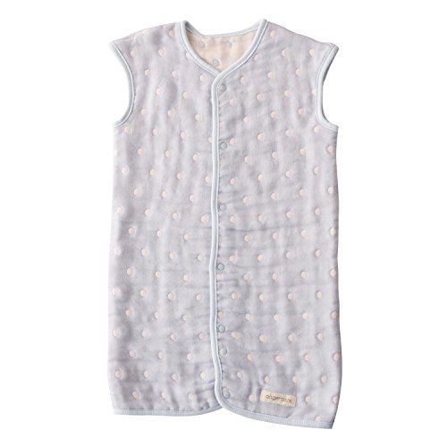 angerolux アンジェロラックス 2ウェイ 6重ガーゼ スリーパー 【日本製】 50-70cm パステルブルー,出産祝い,ガーゼタオル,