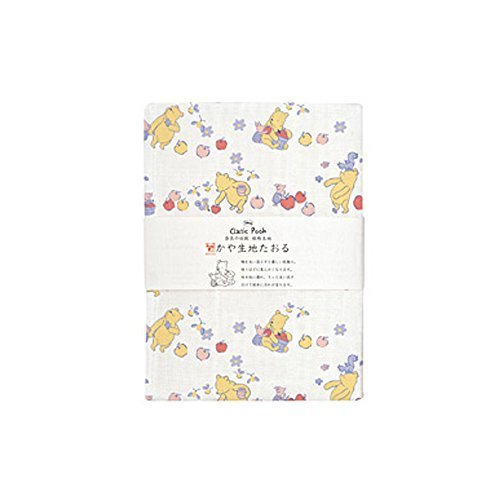 (プレーリードッグ) PRAIRIE DOG 日本製 奈良の伝統 かや生地 ガーゼ タオル ディズニーシリーズ 10.りんごとプーさん【TY-119】,出産祝い,ガーゼタオル,