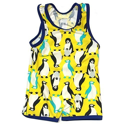 （アンパサンド） AMPERSAND Boy'sペンギン総柄グレコ水着 80 ライム,ベビー水着,男の子,おすすめ