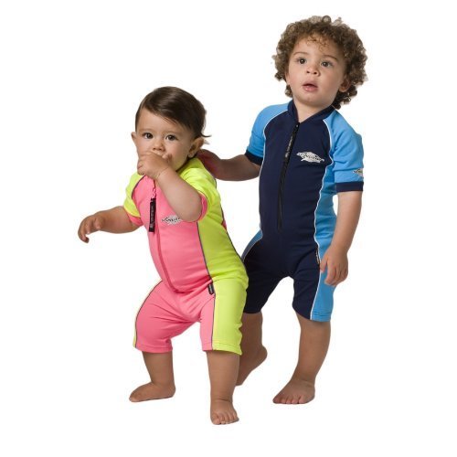 UVカット 水着（ベビー用） - ベビー スイムウェア サイズ：1歳 カラー：オーシャンブルー/ホワイト,ベビー水着,男の子,おすすめ