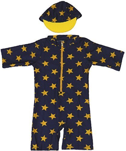 【Babystity】 星柄 水着 帽子 2点セット (80cm-90cm) KR-SWI003,ベビー水着,男の子,おすすめ