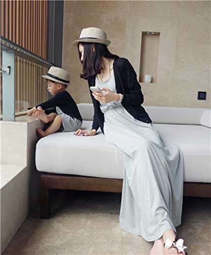 親子ペア ペアルック ブレードペーパー無地中折れハット 男の子 女の子 ファミリー ファッション (子供 (50cm)),キッズ,子供,麦わら帽子