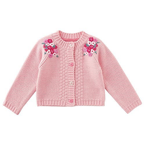 いちごお花ニットカーディガン　chuckle(チャックル),ベビー,カーディガン,おすすめ