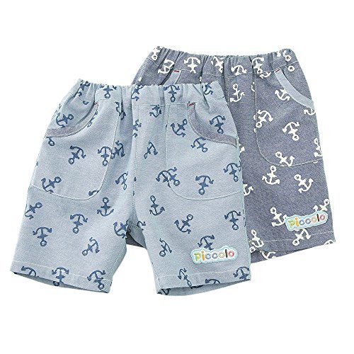 【アウトレット】Piccolo (ピッコロ) ハーフパンツ(70～90cm)キムラタンの子供服 サックス 70 (34210-152),ベビー,パンツ,