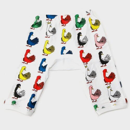 Mademoiselle papillon カラフルスワン モンキーパンツ 7分丈 【ホワイトsize:80】,ベビー,パンツ,