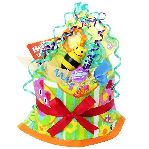 ご出産のお祝いにポップで楽しいオムツケーキ 《マイ リトル パル》,出産祝い,プレゼント,ランキング