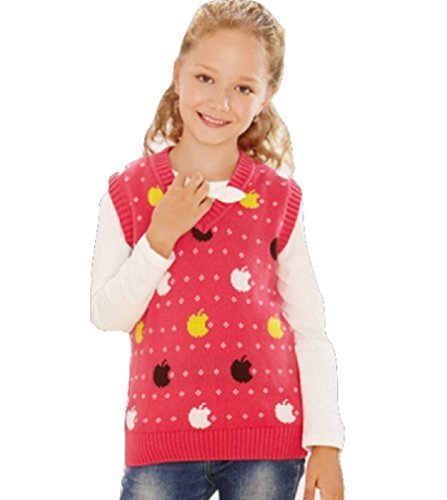  ガールズ アップル ニット ベスト｜SEBLES,キッズ,ニットベスト,