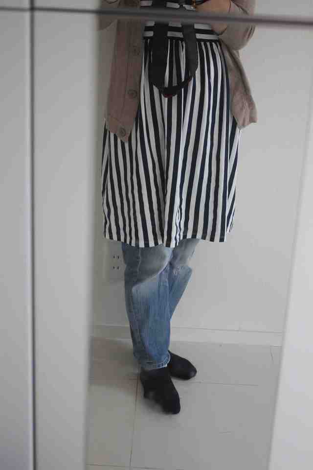 H&Mキッズワンピース着丈,H&M,親子コーデ,