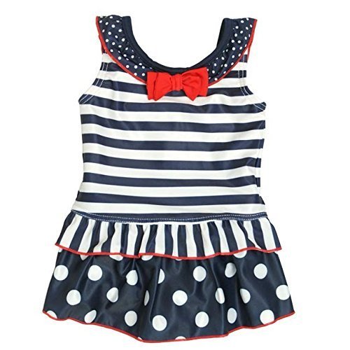 ベビー 水着 女の子 子供 ガールズ セパレート スイムウェア タンキニ 2点セット ネイビー 80cm,女の子,子供水着,