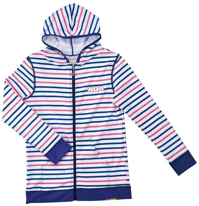 AQA ラッシュ パーカー バンビII ボーダーブルー ,子ども,おすすめ,ラッシュガード