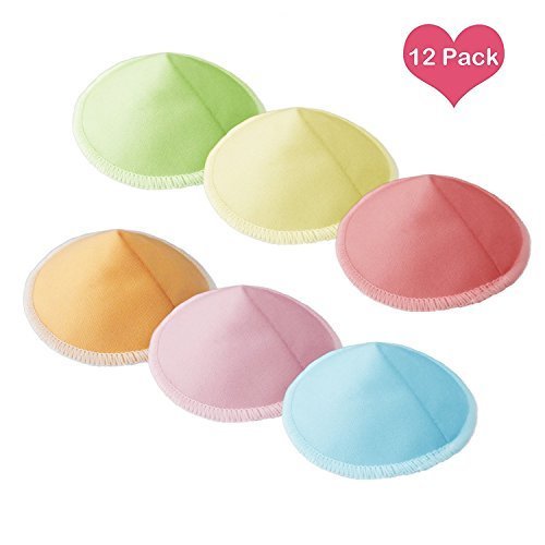 ALoveSoul 布製母乳パッド フィットアップ 母乳パッド 錐形 通気 12枚セット 洗濯ネット付き,出産準備リスト ,