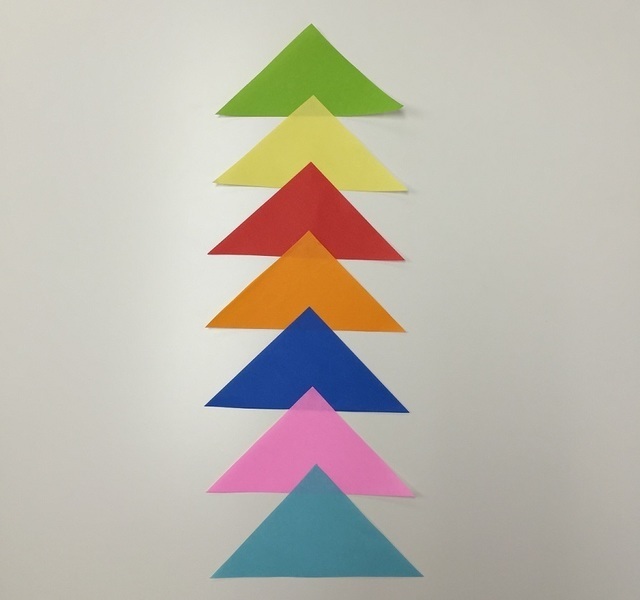 三角つづり,七夕,飾り,工作