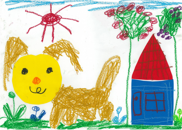 小学校受験の生徒の作品,小学校受験,絵画,折り紙